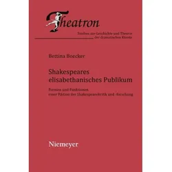 Shakespeares elisabethanisches Publikum, Fachbücher von Bettina Boecker