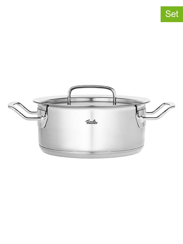 Fissler 2tlg. Set: Edelstahl-Bratentopf "Profi Collection®" - Ø20 cm - onesize