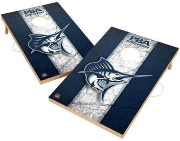 Skip's Garage Vintage Palm Beach Atlantic Sailfish Regulation 2x4 Cornhole Set