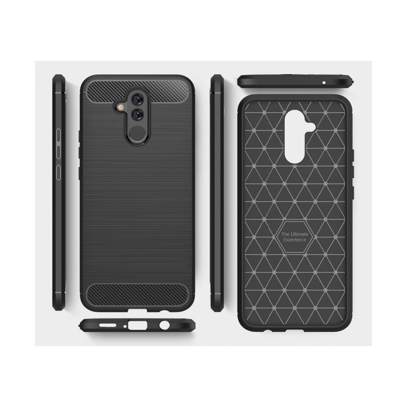 Screenguard Huawei Mate 20 Lite Hülle Carbon Brushed Soft TPU (Huawei Mate 20 Lite) (00023879)