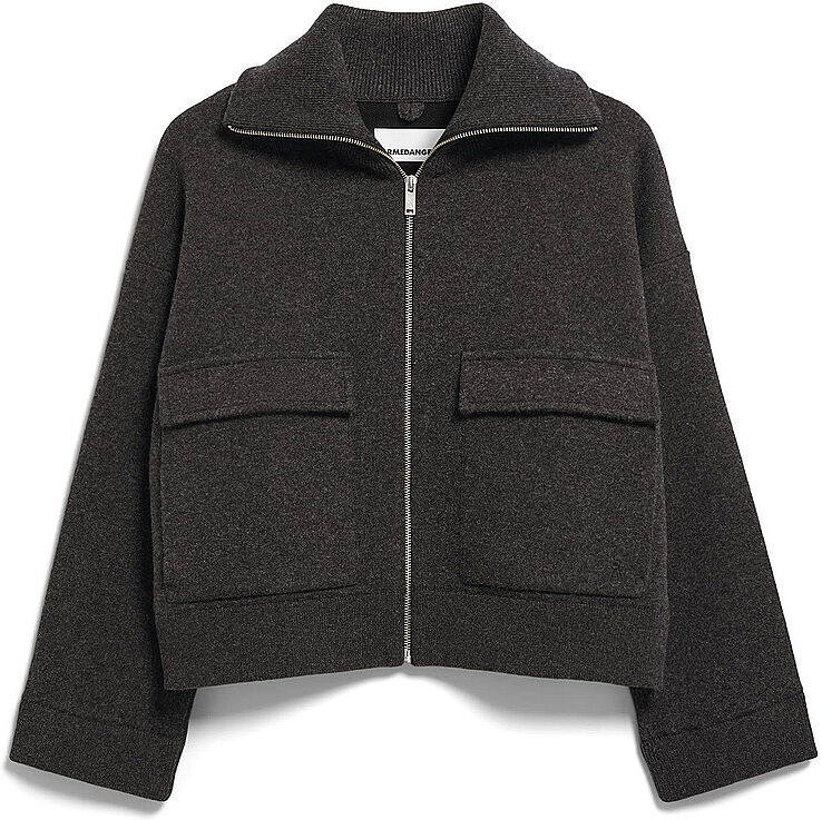 ARMEDANGELS Damen Jacke Cotton-Wool Knit grau   L W