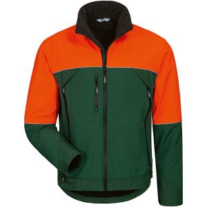 elysee Arbeitsjacke Sanddorn Waldarbeiter, 22756, Softshelljacke, orange-grün, wasserdicht, Größe 3XL