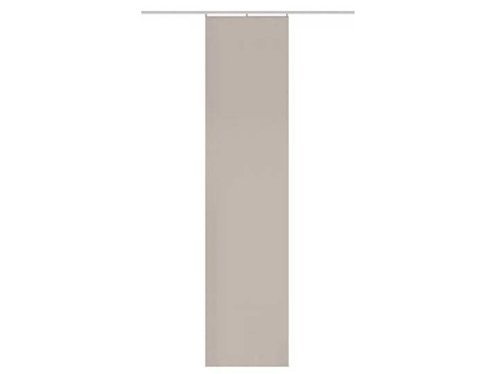 84860 HOMEbasics Oxford Schiebegardine, blickdichte Leinenstruktur, 245x60 cm, Uni/einfarbig > Farbe (Natur)