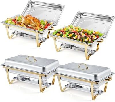 Garvee 8 Qt Stainless Steel Chafing Dishes for Buffet