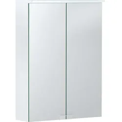 Geberit Option Basic Spiegelschrank mit integrierter Beleuchtung, zwei Türen, Breite 50cm, 500.257.00.1