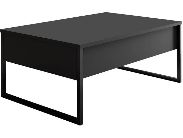 Beistelltisch WOODY FASHION Luxe 90 x 60 x 40 cm Schwarz , schwarz, B:90cm H:60cm T:40cm, Tische, Beistelltisch