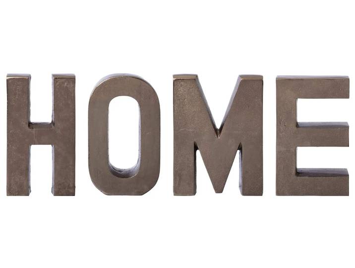 Schriftzug Home, Anthrazit H: 20 cm Gasper