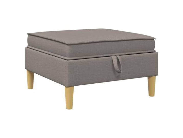 Todiikf Sofa-Hocker mit Stauraum 70x70x40cm Polsterhocker Taupe Stoff Modernes Design für Wohnzimmer und Schlafzimmer, bietet viel Stauraum sowie eine bequeme Sitzgelegenheit im Alltagsleben.