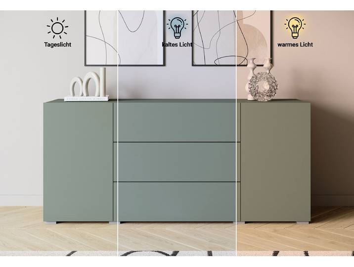Enfilade 150 x 68 x 39cm Vert/Vert de gris