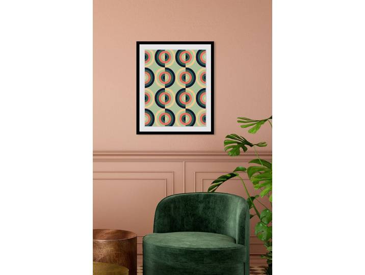 Bild QUEENCE Kevin , bunt (farbe rahmen: schwarz, farbe bild(er): bunt), B:30cm H:40cm, Acrylglas, Holz, Papier, Bilder, Bild, HD Premium Poster-Druck inkl. Holzrahmen