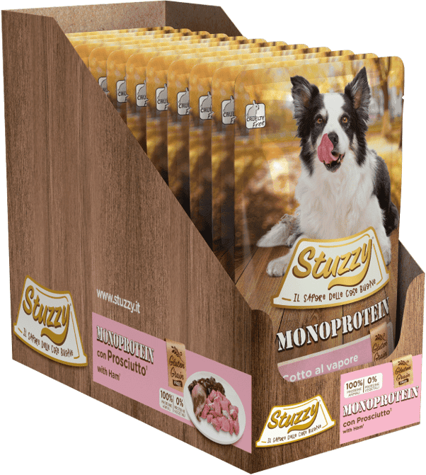 Schesir Dog Monoprotein Pouch Presunto 12 uds x 150g