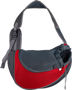 Inspire Curations CozyTrail Mesh Pet Carrier Backpack & Shoulder Sling Bag red s