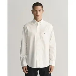 Gant für Herren. 3000200 Regular Fit Oxford Hemd weiß (XL), Lässig, Baumwolle, Klassisch, Langarm