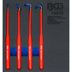 BGS Werkstattwageneinlage 1/6: Haken-Satz | isoliert | 180 mm | 4-tlg.