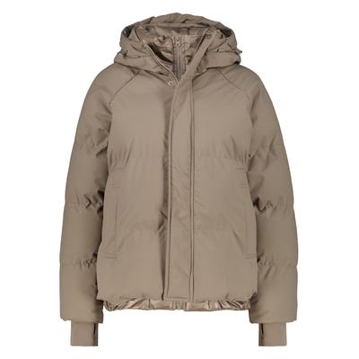 Winterjacke ALIFE & KICKIN "Damen RoxaneAK A Winterjacke, Jacke", Damen, Gr. XL, beige (coffee braun), 100% Polyester, Jacken Winterjacke, Innere Lage mit Reißverschluss, Raglanärmel, Rippstrickbündchen