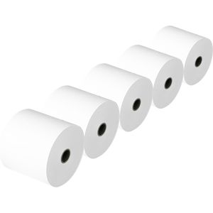 Böttcher-AG Kassenrollen Premium, 70mm x 40m x 12mm, Gesamt-Ø 63mm, 60 g/qm, holzfrei, 5 Stück