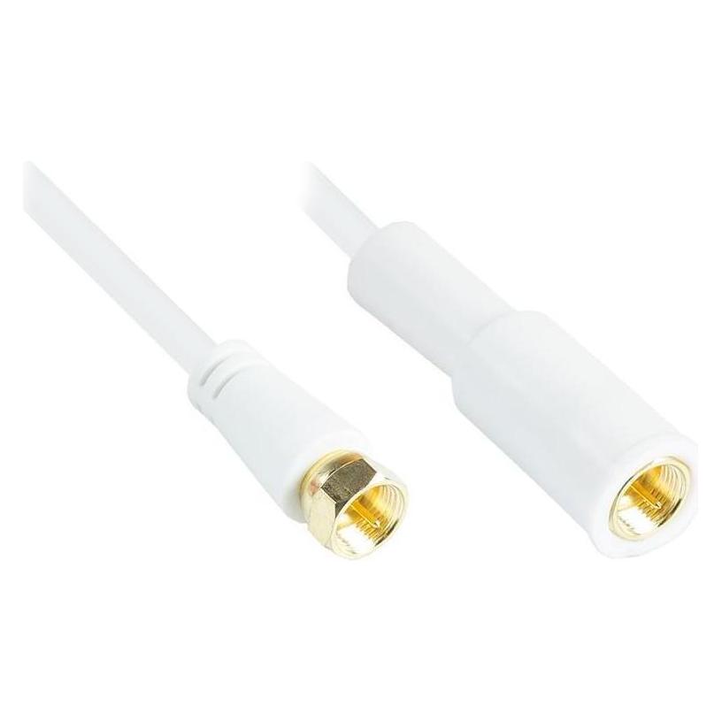 Varia Flaches SAT Antennenkabel mit F-Steckern, 80 dB, 75 Ohm, Wetterschutz (80 dB, SAT Kabel) (426562)