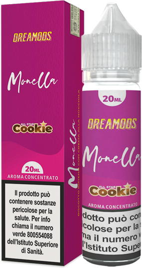 Dreamods Monella All Star Cookie Liquido Shot 20ml Biscotto Crema Nocciole
