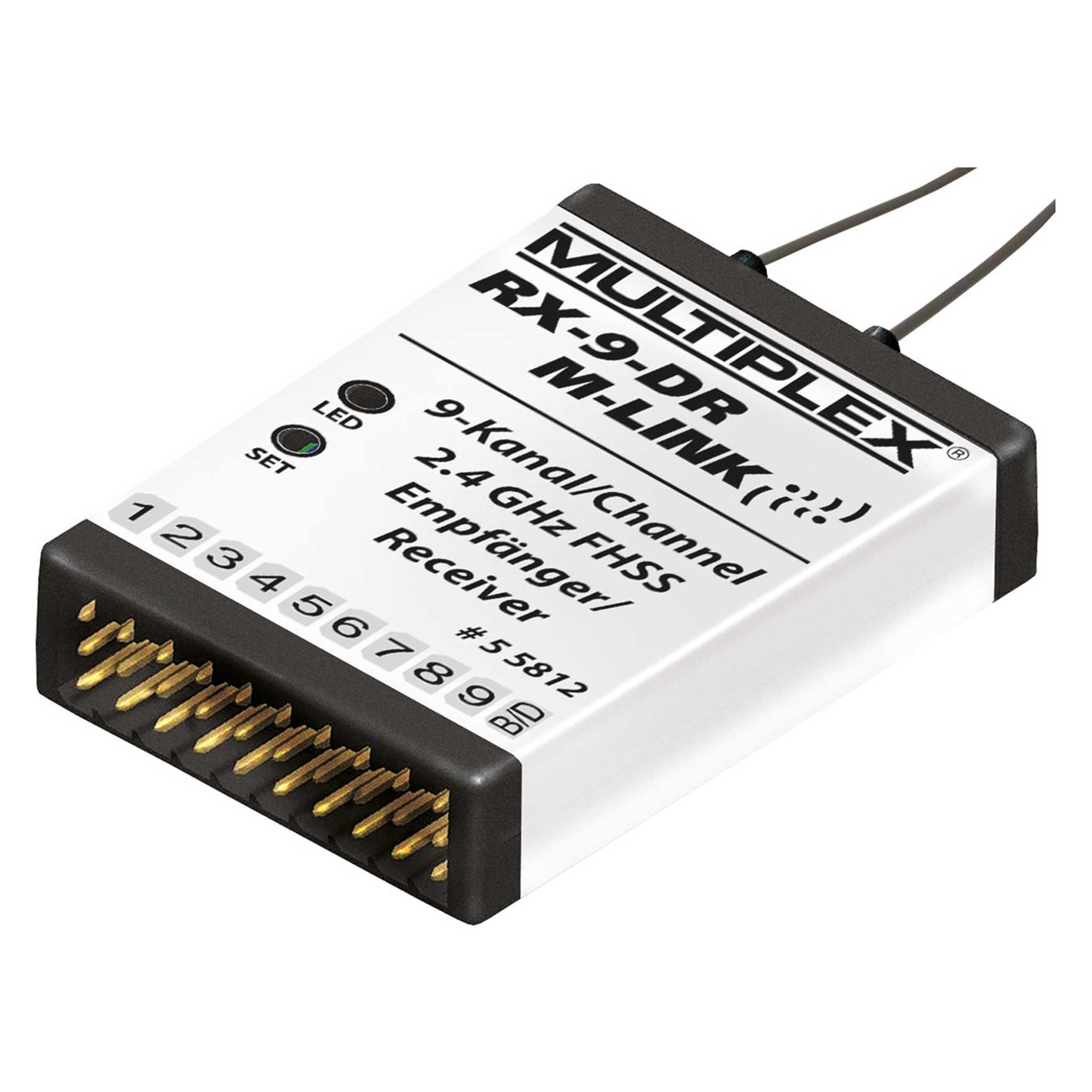 Multiplex 9-Kanal Empfänger RX-9-DR M-LI (55812)