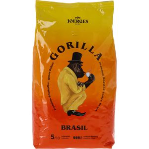 Gorilla Kaffee Brasil, ganze Bohnen, 100% Arabica, 1 kg