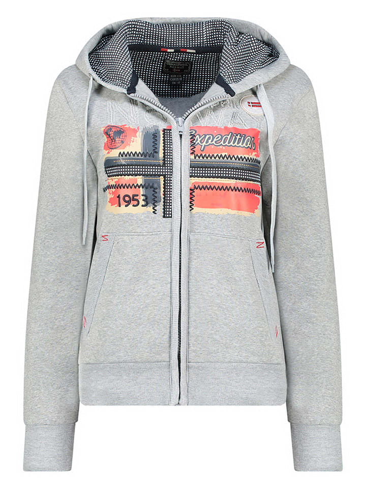 Geographical Norway Sweatjacke "Farlotte" in Hellgrau - XL