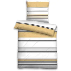 Bettwäsche SATIN gelb (BL 135x200 cm) - BL 135x200 cm