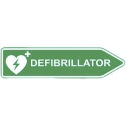 MEDX5 AED-Z-SCHILD-R AED-Schild Außenbereich Aluminium