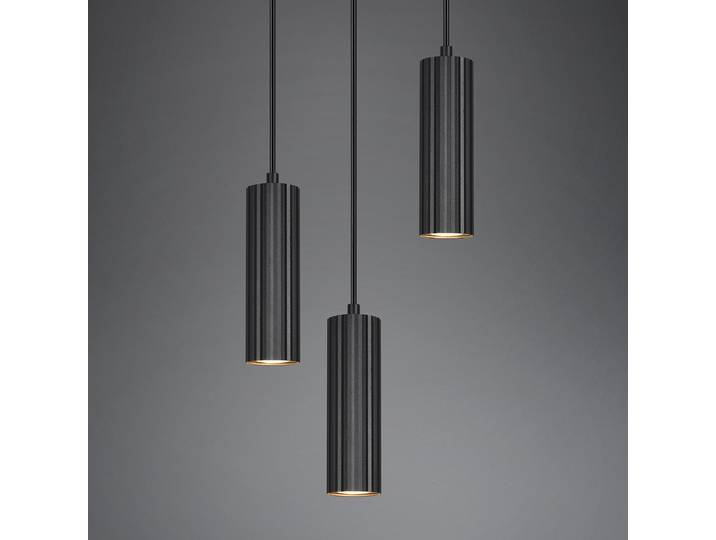 Pendelleuchte Soka rund Ø 28cm Schwarz/Schwarz Material: Metall Metallart: Eisen Oberfläche Metall: Lackiert GU10