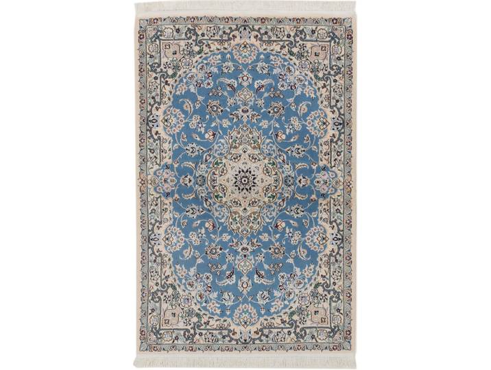 Nain 9La Teppich 105x162 Handgeknüpft Orientteppich Perserteppich Wolle mit Seide