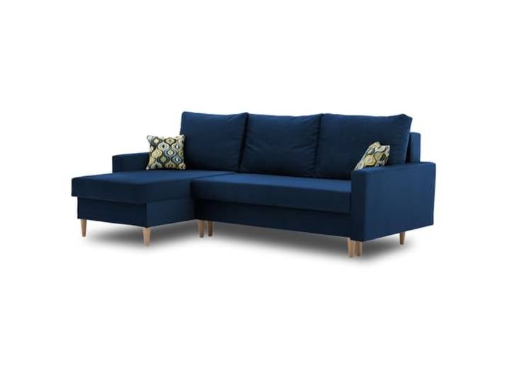 Mebligo Ecksofa ETNA PRO mit Bettaksen (Kronos 09, Holzbein)