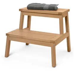Tchibo - Tritthocker aus Massivholz - 44,5x40,3x38,5cm - naturfarben -