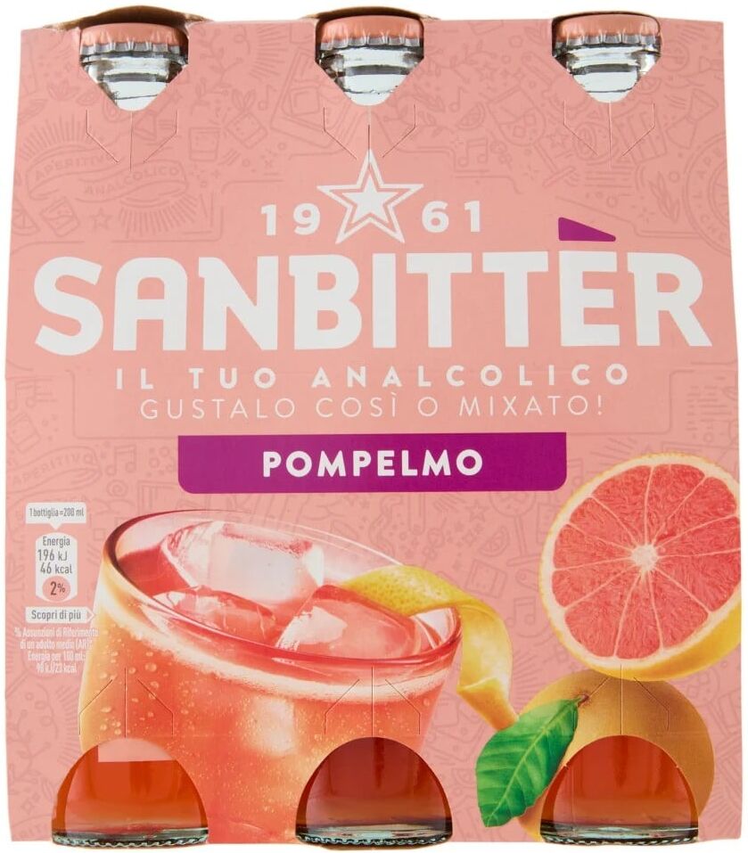Sanbittèr Emozioni Pompelmo 24 x 20 cl - 12 x 0,4 L