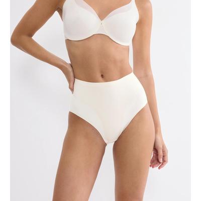 Shapingslip TRIUMPH "BMU Illusion Curve", Damen, Gr. M, ecru weiß, Microtouch, Obermaterial: 56% Polyamid, 44% Elasthan, körpernah, Unterhosen, weich, nahtlos, mittlerer Shape-Effekt, formend