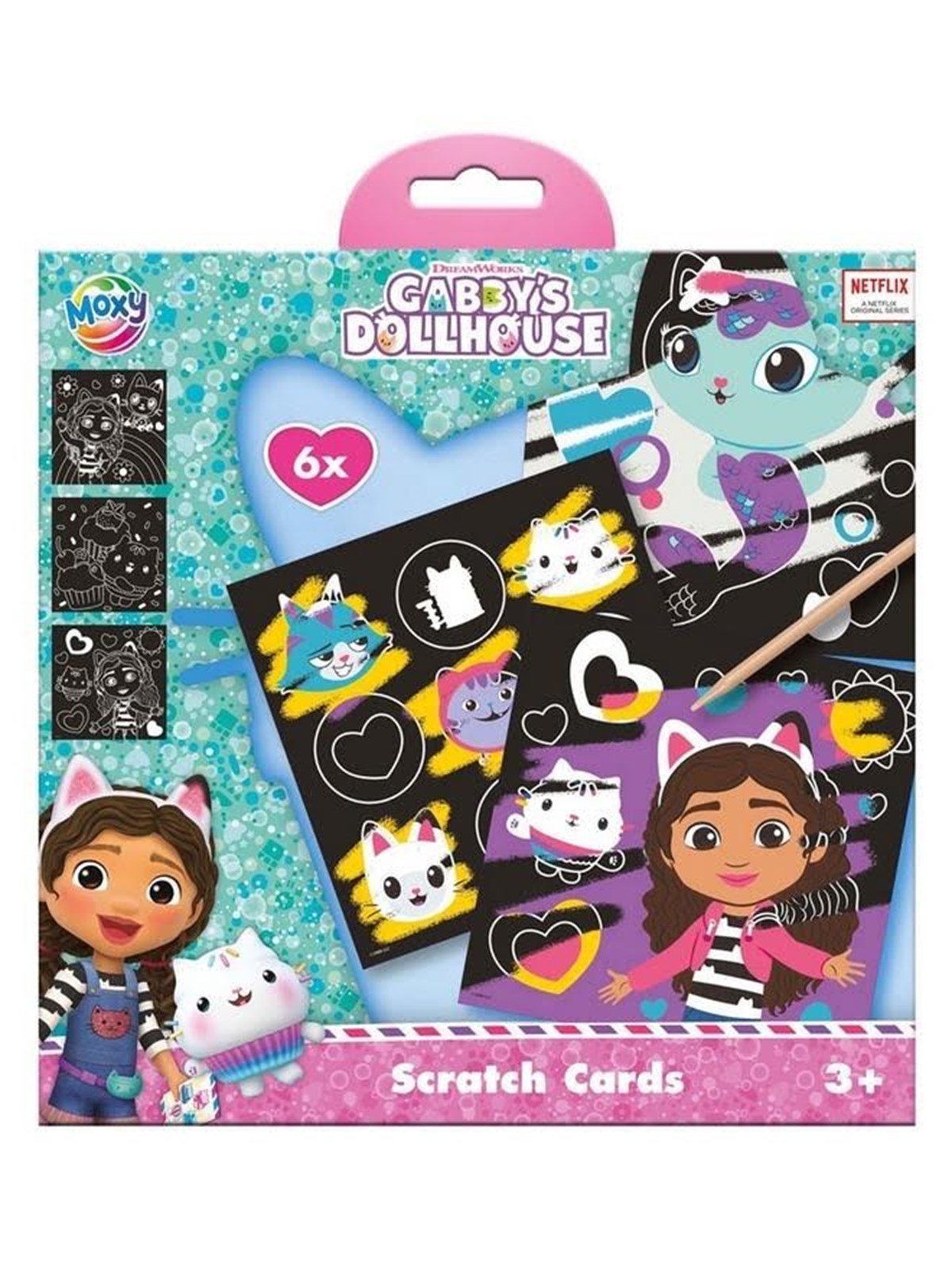 Hobby Mate GABBY'S DOLLHOUSE 6 Scratch card 19*19cm