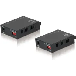 LevelOne RJ45 to SC BIDI Fast Ethernet Media Converter Set, Single-Mode Fiber (Media Konverter), Zubehör Netzwerk