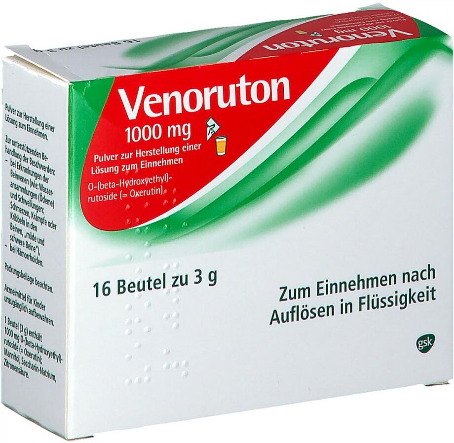 Venoruton 1000 mg Pulver zur Herstellung einer Lösung 16stk