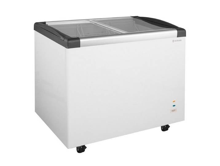 GastroHero Gefriertruhe Gefriertruhe 350, Tiefkühltruhe, abschließbar, Glasschiebedeckel TKTR-ECO350GN, 103.5 cm breit, 273 l