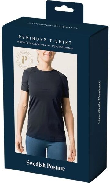 Swedish Posture T-Shirt Dame Posture, Sort, Xs
