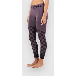 Mons Royale Ascender Merino Base Layer Leggings mauve / black Gr. L