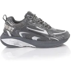 PLEIN SPORT Low-Top-Sneaker, Größe 46 in Grau 72