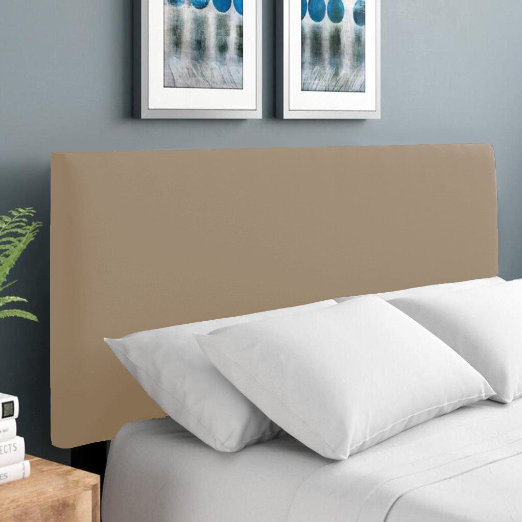 17 Stories Erian Upholstered Chenille Headboard Velvet/Coffee Kingsize (5')