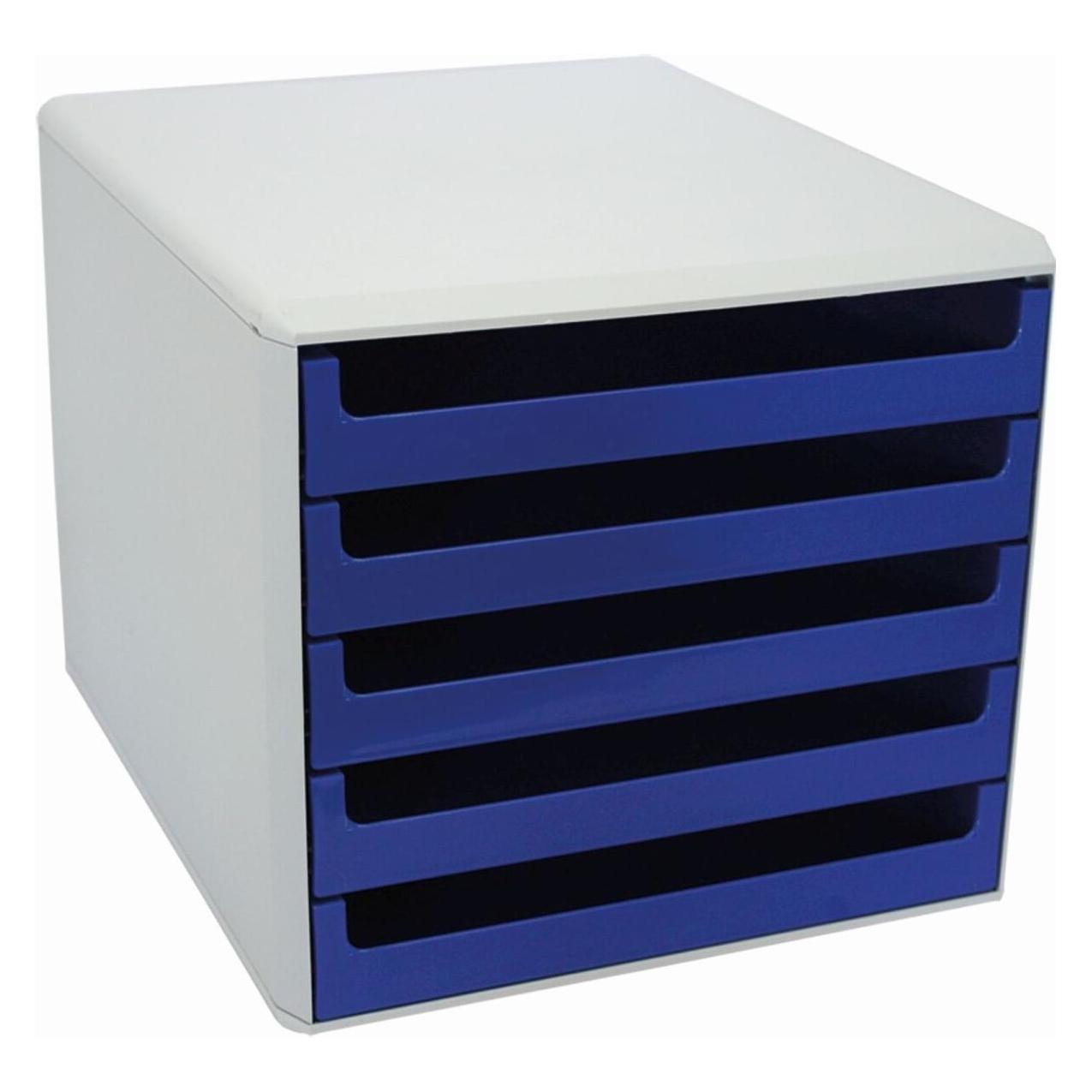 Metzger&Mendle M&M Schubladenbox blau DIN A4 mit 5 Schubladen (A4) (30050911)