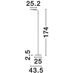 Nova Luce 9002081 SINKRO Stehlampe Weiß