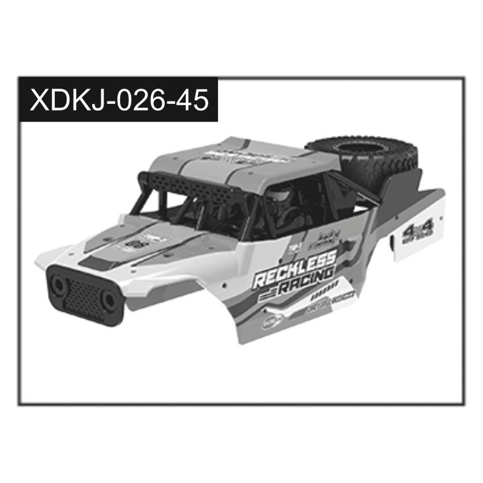 Absima Green Car Body (Reckless) (J-026-45 green)