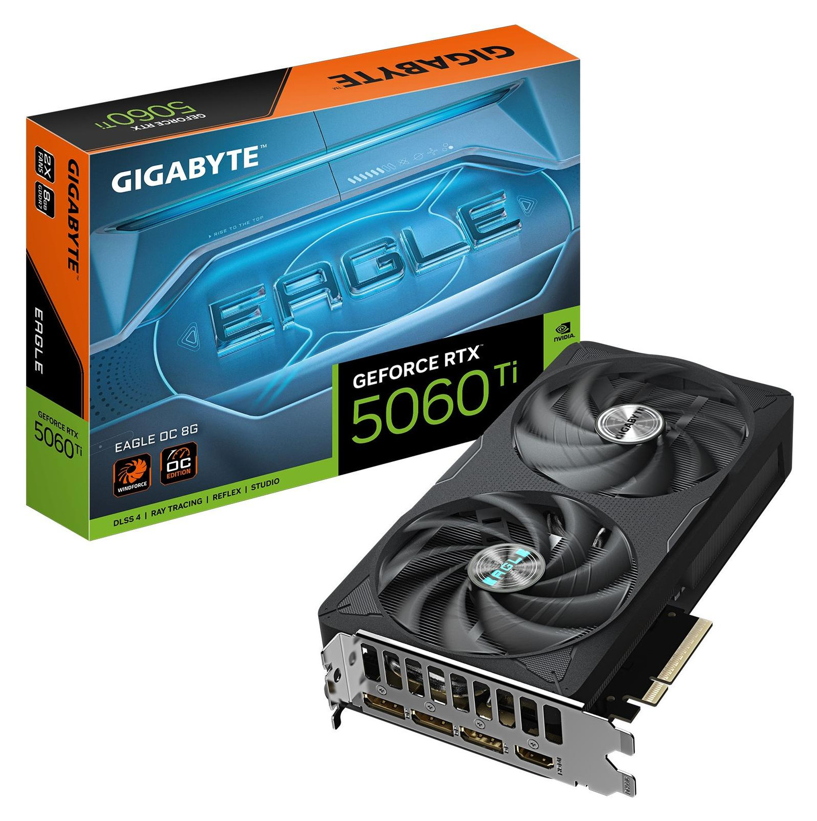 Gigabyte GeForce RTX 5060 Ti EAGLE OC 8G Overgeklokte videokaart
