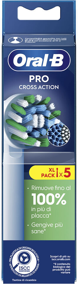 Testine spazzolino elettrico Oral-B Pro Cross Action, confezione da 5