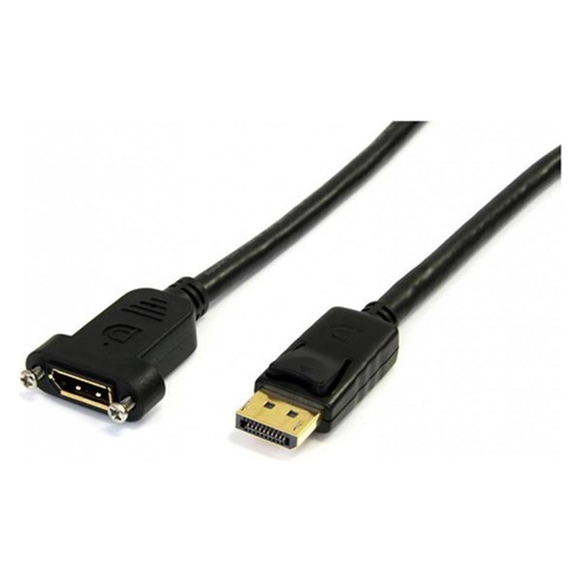 StarTech .com 3 ft 20 pin DisplayPort Extension Panel Mount Cable (0.90 m) (DPPNLFM3PW)