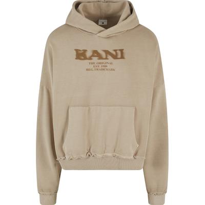 Kapuzensweatshirt KARL KANI "Karl Kani Karl Kani Retro Sprayed OS Hoodie", Herren, Gr. XXS, beige (schwarzsand), 100% Baumwolle, Rundhals, Sweatshirts