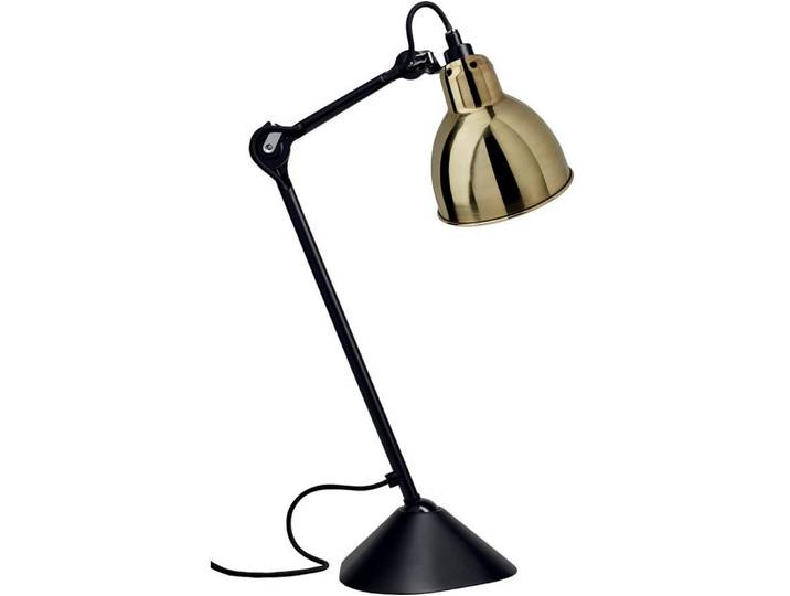 205 Lampe de Table Noir/Laiton - Lampe Gras DCW - Bureau / espaces de travail - Métal