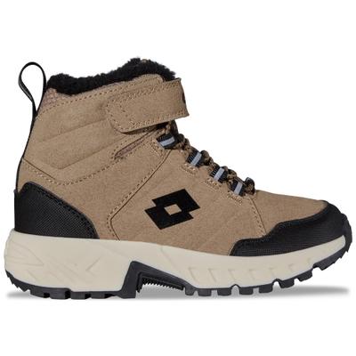 Outdoorwinterstiefel LOTTO, Kinder, Gr. 40, schwarz (braun, schwarz), Kunstfaser, Synthetik, mehrfarbig, Schuhe Outdoorwinterstiefel, - wasser- & windabweisend und dennoch atmungsaktiv
